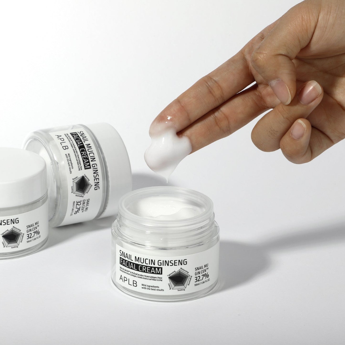 APLB Snail Mucin Ginseng Facial Cream - Korean Eden APLB Snail Mucin Ginseng Facial Cream - Korean Eden