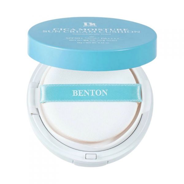 Benton Cica Moisture Sun Cream Cushion SPF50/ PA++++ - Korean Eden Benton Cica Moisture Sun Cream Cushion SPF50/ PA++++ - Korean Eden