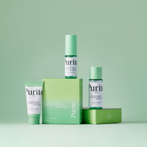 PURITO Wonder Releaf Centella Mini Kit Unscented - Korean Eden PURITO Wonder Releaf Centella Mini Kit Unscented - Korean Eden