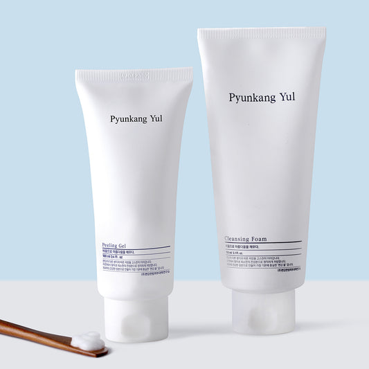 Pyunkang Yul Cleansing Foam and Peeling Gel - Korean Eden