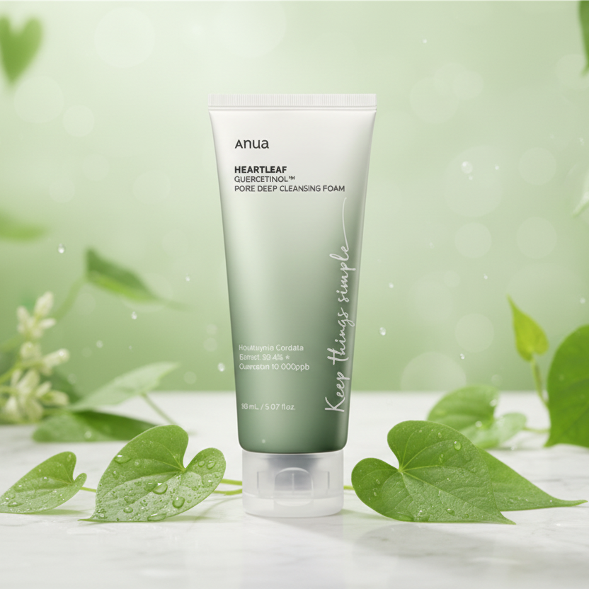 Anua Heartleaf Quercetinol Pore Deep Cleansing Foam (150 ml) - Korean Eden