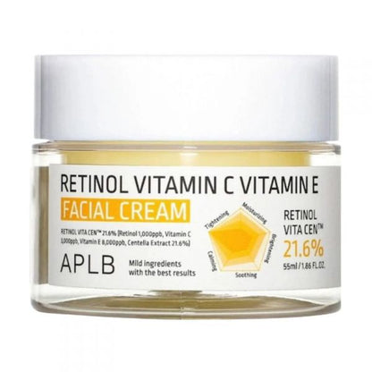 APLB Retinol Vitamin C Vitamin E Facial Cream - Korean Eden