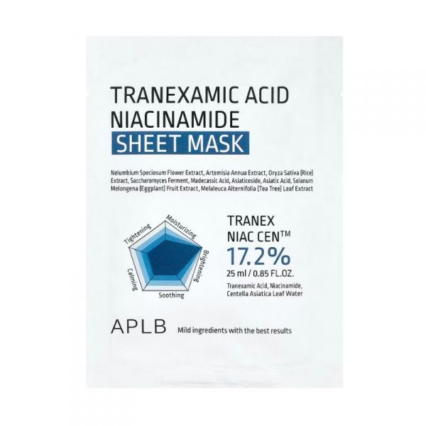 APLB Tranexamic Acid Niacinamide Sheet Mask - Korean Eden