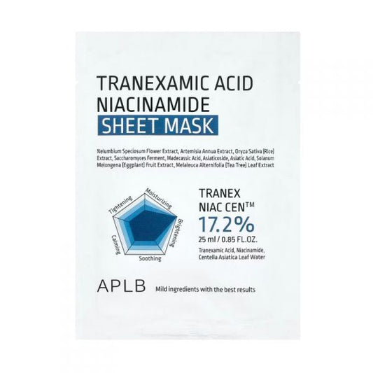 APLB Tranexamic Acid Niacinamide Sheet Mask - Korean Eden