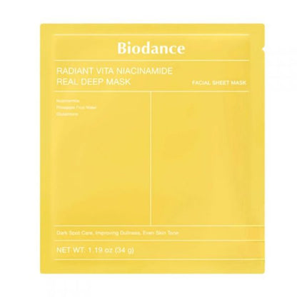 Biodance Radiant Vita Niacinamide Real Deep Mask - Korean Eden