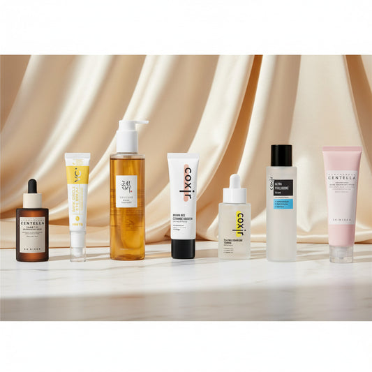 Barrier & Even Tone Repair Set – Poren, Flecken & wacher Blick (7-Step) - Korean Eden