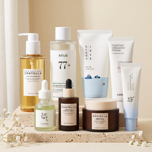 Calm Skin Essentials – Beruhigen & Barriere stärken – KI-generierte Produktdarstellung, Verpackung und Größen können abweichen