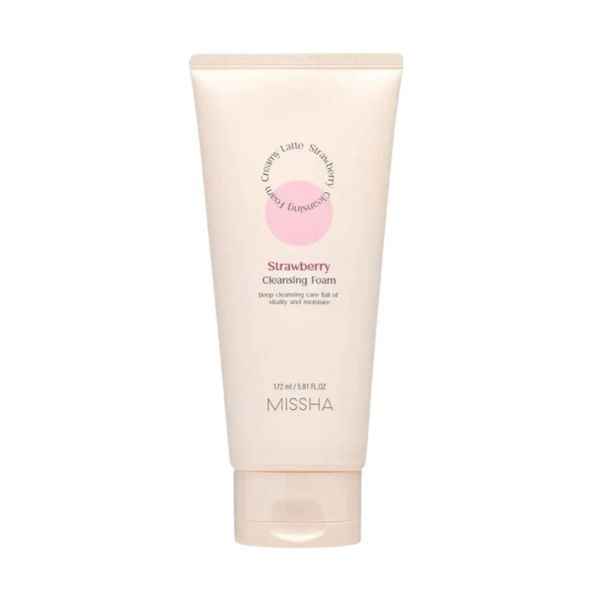 Missha Creamy Latte Strawberry Cleansing Foam