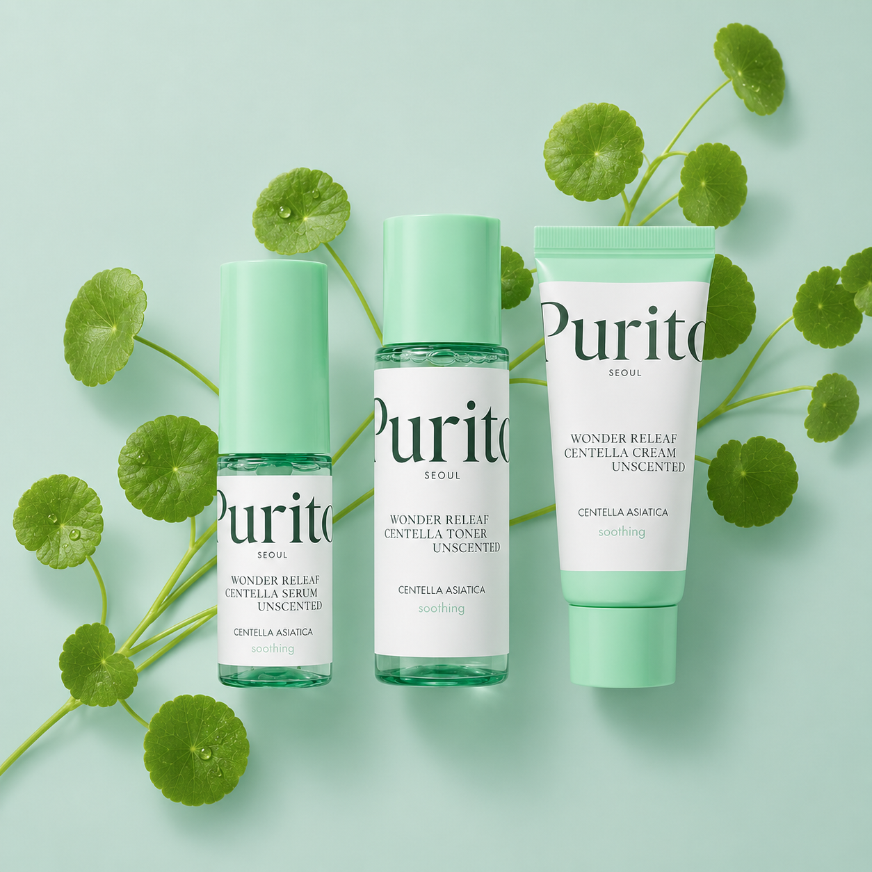 PURITO Wonder Releaf Centella Mini Kit Unscented