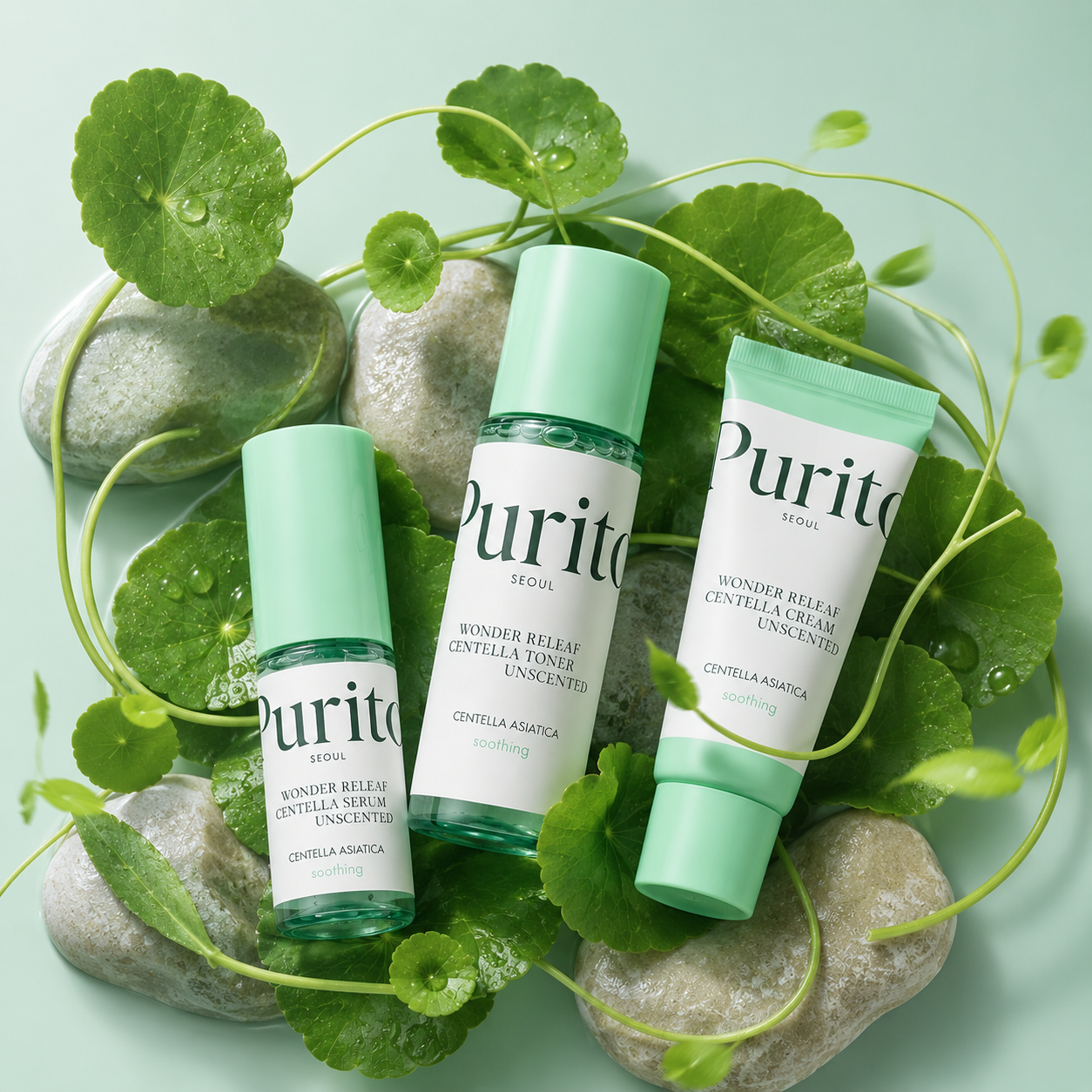 PURITO Wonder Releaf Centella Mini Kit Unscented