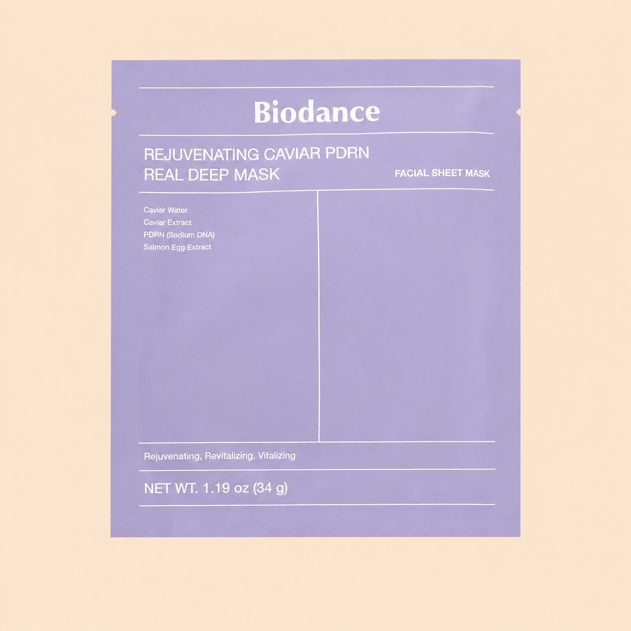 Biodance Rejuvenating Caviar PDRN Real Deep Mask - Korean Eden